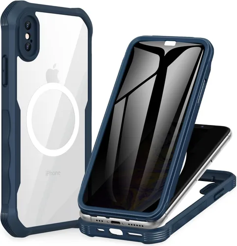 Miniatura 139 de CENHUFO Funda de privacidad para iPhone 11 Pro, funda de cuerpo completo con protector de pantalla de privacidad de vidrio templado 9H integrado