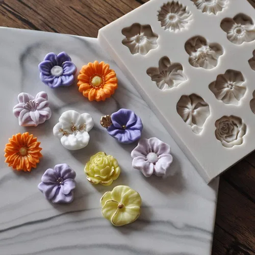 Miniatura 11 de Molde de jabón de silicona con forma de flor de rosa 3D, molde para pastel de chocolate, hecho a mano, decoración de fondant, fabricación de jabón