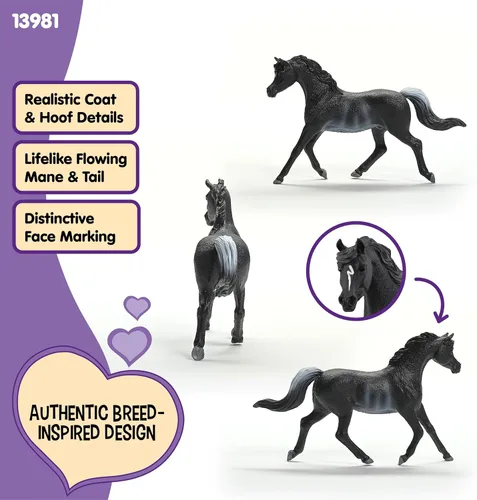 Miniatura 3 de Schleich Horse Club - Figura de semental árabe Rabicano - Figuras de poni para niñas y niños - Juguetes para niños a partir de 5 años