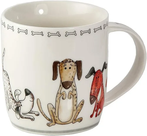 Miniatura 8 de SPOTTED DOG GIFT COMPANY Tazas para perros, juego de 4 tazas de café de 12 onzas, divertidas tazas de té de cerámica con temática de perros, aptas