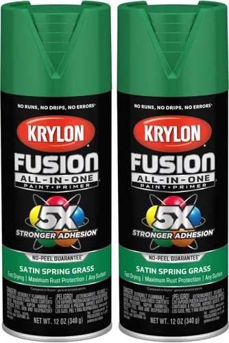 Miniatura 31 de Krylon Fusion - Pintura en aerosol adhesiva todo en uno para uso en interiores y exteriores, 12 onzas, aluminio Icy Grape