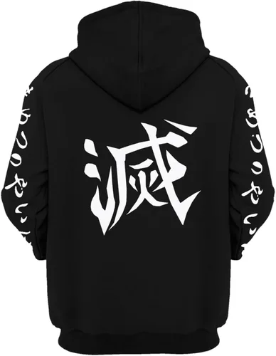 Miniatura 2 de ixqekuc Sudadera con capucha de anime para niños, Tanjirou Nezuko Zenitsu para mujer