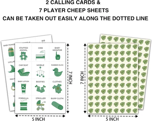 Miniatura 2 de Juegos de bingo para baby shower, tarjetas de bingo de género neutro para 24 jugadores, juego de cartas de safari en la selva para actividades