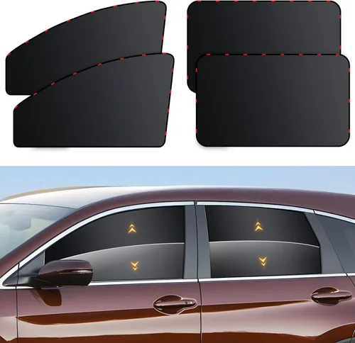 Miniatura 7 de ZATOOTO Persianas para ventana de automóvil, paquete de 4 fundas para ventana de automóvil con bloqueo UV de alta calidad, cortinas de ventana