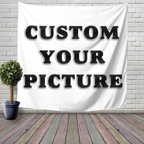 Miniatura 8 de Yshsaiwj Tapiz personalizado para subir imágenes personalizadas, tapiz de telón de fondo personalizado, regalos personalizados para mujeres