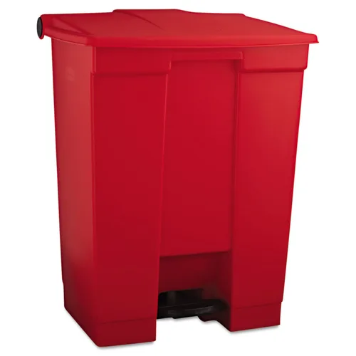 Miniatura 11 de Rubbermaid Commercial Products Bote de basura con pedal de 12 galones con tapa Basurero de manos libres sanitario de uso para residuos médicos