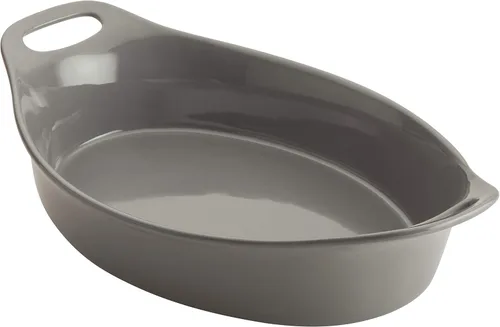 Miniatura 8 de Rachael Ray Cerámicas Fuente Ovalada, 1.4 litros, Gris