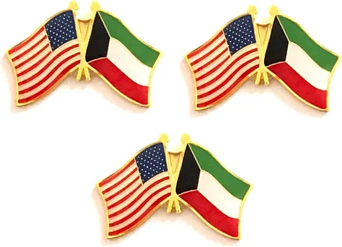 Miniatura 72 de 3 Pines de solapa con banderas de Estados Unidos y países internacionales, paquete de 3 pines dobles con diseño de banderas de Estados Unidos