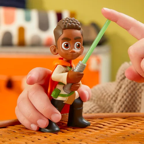 Miniatura 4 de Star Wars: Young Jedi Adventures Pop-UpLightsaber Duel, Kai Brightstar & Taborr Figuras de acción, juguetes a escala de 4 pulgadas, juguetes