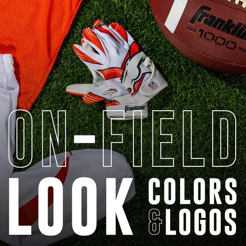 Miniatura 4 de Franklin Sports - Guantes de receptor de fútbol americano juvenil de la NFL, par de guantes de fútbol para niños con logotipos de equipos de la NFL