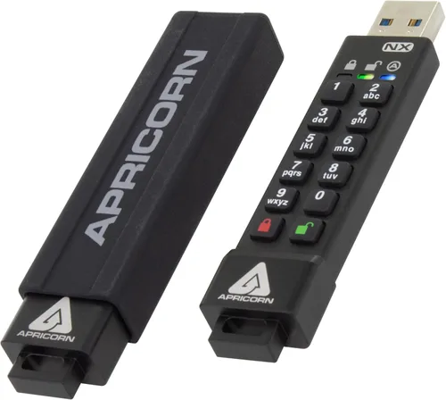 Miniatura 2 de Apricorn Aegis Secure Key 3 NX 64GB 256-bit Encriptada FIPS 140-2 Nivel 3 Validada Secure USB 3.0 Flash Drive, ASK3-NX-64GB, negro