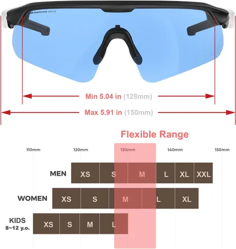 Miniatura 3 de HTS HUNTERSKY Gafas de Protección Ocular Antiniebla Deportivas de Seguridad para Mujeres y Hombres para Correr, Ciclismo, Conducción, Pickleball