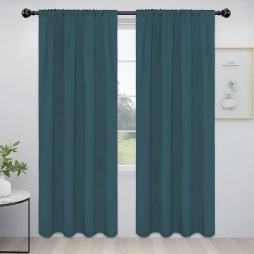 Miniatura 85 de Easy-Going - Cortinas opacas con bolsillo para varilla para el dormitorio, cortinas para ventanas que oscurecen la habitación o la sala de estar