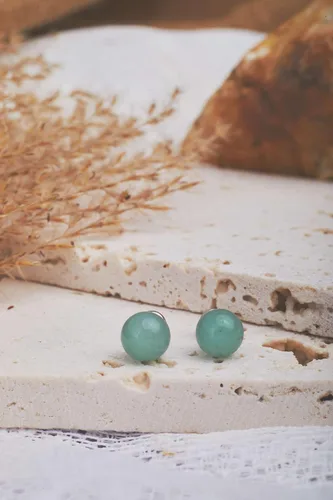 Miniatura 21 de Aretes de jade para mujer, hipoalergénicos, hechos a mano, joyería de jade verde real para mujeres y hombres, regalo para aniversario, graduación