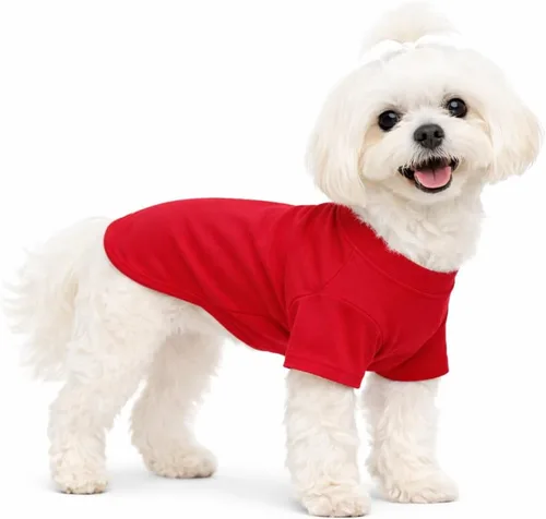Miniatura 83 de Lovelonglong 2019 - Ropa para mascotas, Disfraces para Perro, Ropa Camisetas en blanco para Perros Grande Medianos Pequeños 100% Algodón 18