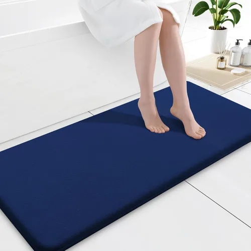 Miniatura 10 de Smiry Tapetes de Baño de Espuma Viscoelástica 36 x 24 pulgadas, Tapetes de Baño Extra Suaves y Absorbentes, Alfombra Antideslizante Lavable