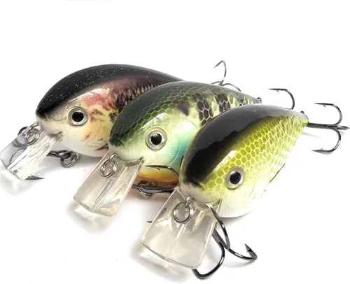 Miniatura 6 de Crankbait para pesca de lubina pulgadas de buceo poco profundo Crank Bait Square Bill Cranking Señuelos de pesca