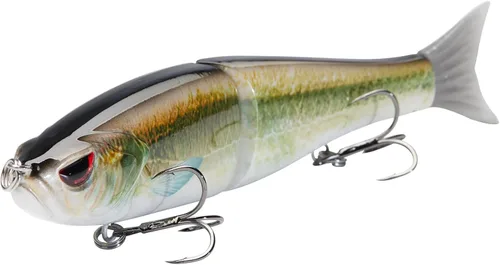 Miniatura 14 de Señuelos Bassdash SwimShad Glide articulados Swimbait Lubina Cachorro Salmón Trucha Almizclado Señuelo de Pesca Bajo Largemouth