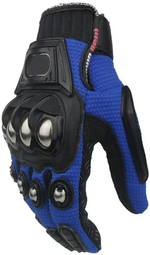 Miniatura 8 de Guantes de seguridad de acero para motocicleta, motocicleta, moto, deportes de carreras, guantes reforzados