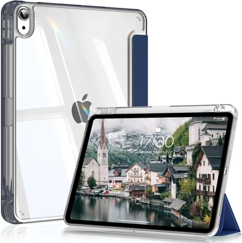 Miniatura 13 de Compatible con iPad (A16) de 11ª generación de 11 pulgadas 2025, funda para iPad de 10.9 pulgadas 2022, parte trasera transparente y cubierta
