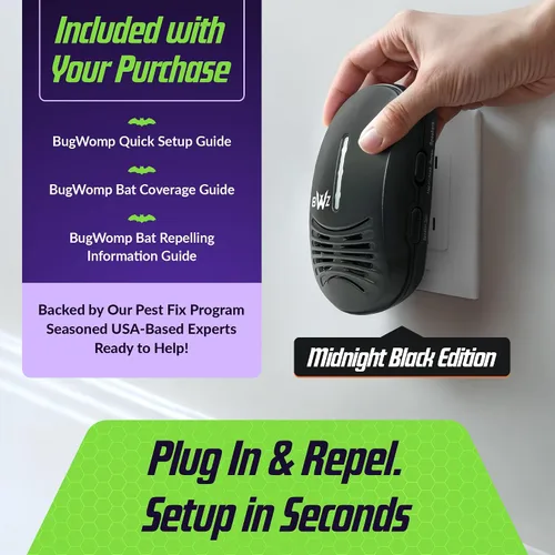 Miniatura 4 de Repelente ultrasónico directo de bates BWZ600 - Con control de frecuencia Bat-ZoneZonic™ para repeler con precisión los murciélagos