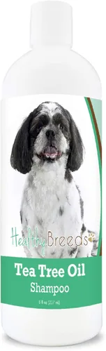 Miniatura 191 de Healthy Breeds Doberman Pinscher Champú de aceite de árbol de té, formulado para piel seca e irritada, reduce la caspa, aroma a gaulteria, 8 onzas