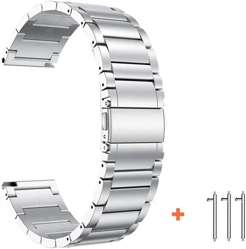 Miniatura 7 de Vivoactive - Correa de metal 4S, Venu 3S/2S, compatible con correas de reloj Fossil de 0.709 in, correa de acero inoxidable esmaltado compatible