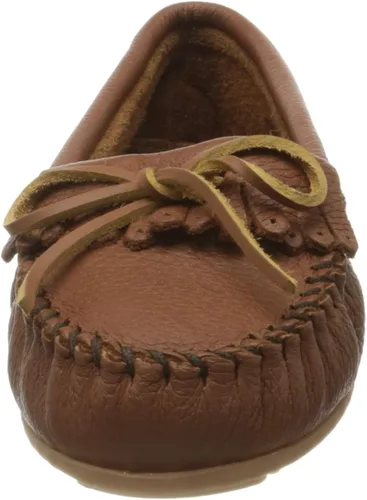Miniatura 2 de Minnetonka Mocasines suaves de piel de ciervo para mujer, Negro