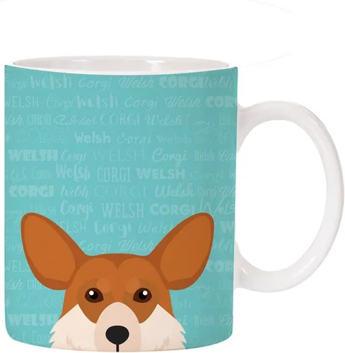 Miniatura 20 de Taza de café de cerámica con diseño de raza de perro de 11 oz (Border Collie)