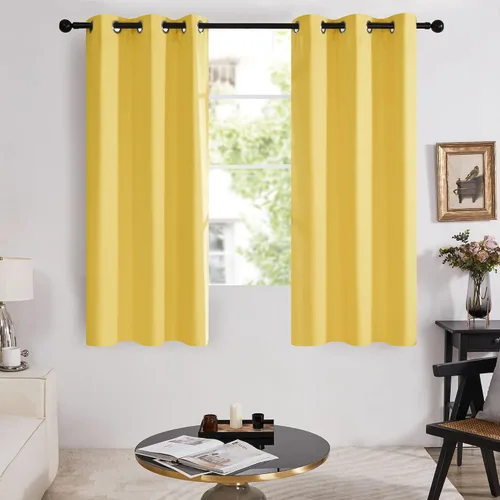 Miniatura 120 de Deconovo Cortinas opacas 100% con forro negro, cortinas con ojales aisladas térmicamente que reducen el ruido, doble capa para oscurecer