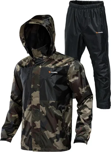 Miniatura 13 de Rodeel Traje impermeable para pesca para hombres (conjunto de chaqueta y pantalón de lluvia)