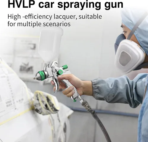 Miniatura 2 de Kit de pistola pulverizadora HVLP con boquillas de 1.4/1.7/2.0/2.5mm, pistola pulverizadora de pintura profesional para autos, reparación