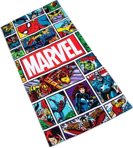 Miniatura 3 de Jay Franco Marvel Comics - Toalla grande para baño/piscina/playa para niños, estilo vintage de cómic, toalla de algodón súper suave y absorbente