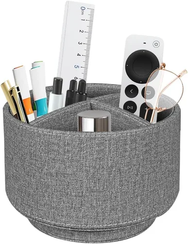 Miniatura 8 de Organizador para controles remotos de TV para mesa, porta lapiceros giratorio de 360 grados para organizadores y accesorios de escritorio, Playa