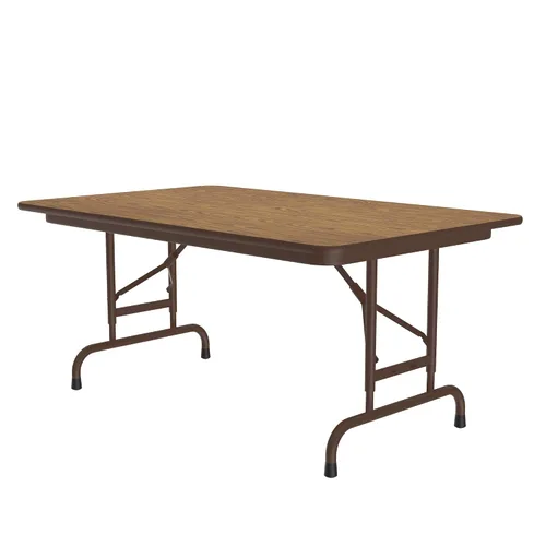 Miniatura 8 de Correll CFA2448M 01 - Mesa plegable de melamina de altura ajustable, rectangular, 24 pulgadas de ancho x 48 pulgadas de largo x 22 a 32 pulgadas