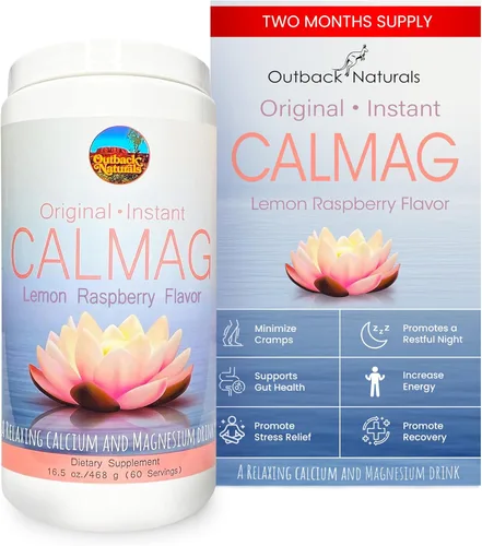 CalMag 2:1 Suplemento de Citrato de Calcio y Magnesio en Polvo de Alta Absorción para Alivio del Estrés y Sueño, Suplemento de Calcio para la Salud