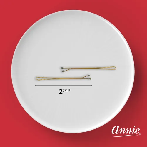 Miniatura 3 de Annie Juego de rodillos de 2 3/4 pulgadas, pinzas de metal para el cabello, 40 unidades (bronce)