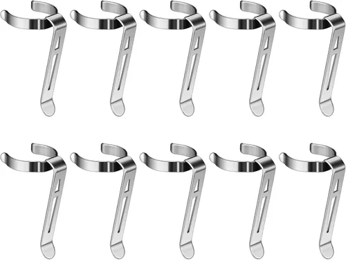 Miniatura 19 de Paquete de 10 linternas B101 – Clip duradero de acero inoxidable para bolígrafo y clip para tapa, cómodo de llevar