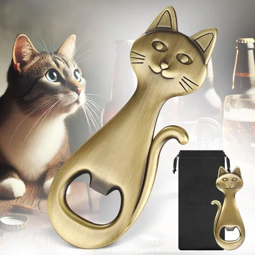 Abrebotellas de cerveza para gatos, regalos de gatos para amantes de los gatos, abridor de cerveza de gatito, regalos de cumpleaños, regalos de