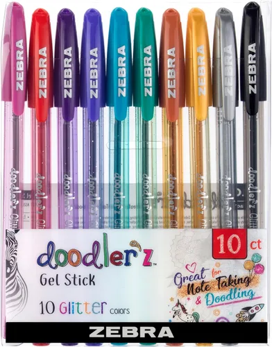 Miniatura 8 de Zebra Pen Doodler'z 41960 - Bolígrafo de tinta en gel, colores surtidos, 0.039 pulgadas, 60 unidades (41960)