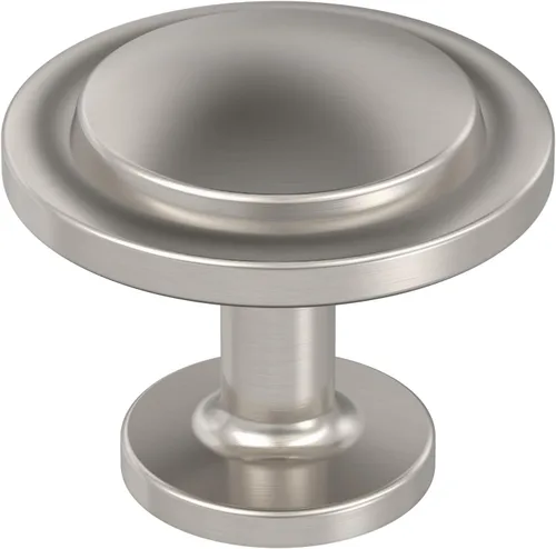 Miniatura 7 de Amerock 10BX37025MB Pomo de gabinete negro mate Diámetro de 1-3/16 pulgadas (1.181 in) Paquete de 10 unidades Bucle Herrajes para muebles