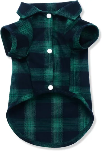 Miniatura 8 de Koneseve - Camisa para perro, camiseta a cuadros para mascotas, suéter transpirable a juego, para perros pequeños, medianos, grandes, gatos, Rojo