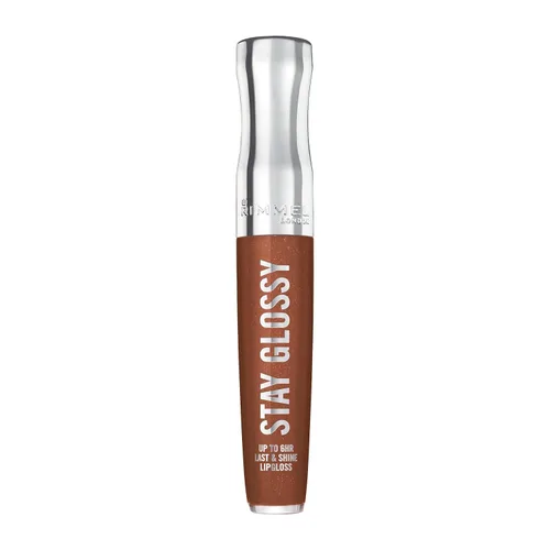 Miniatura 21 de Rimmel Stay Glossy Brillo de labios - Fórmula ligera y no pegajosa para color y brillo de labios - 130 Blushing Belgraves,.18oz Belgraves sonrojados