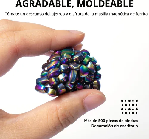 Miniatura 3 de CUDNY Más de 500 coloridas piedras de ferrita originales para aliviar el estrés para adultos.