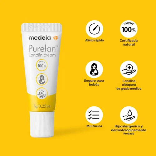 Miniatura 2 de Kit de Rescate para Pezones Doloridos Medela para Nuevas Mamá, Crema para Pezones Purelan Lanolina, Alivio Rápido de Pezones Doloridos, Agrietados