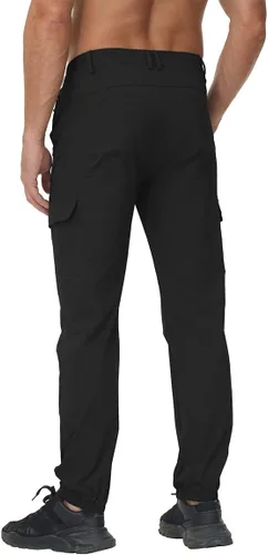 Miniatura 2 de YuKaiChen Pantalones cargo Ripstop, resistentes al agua, para hombre, ligeros, para senderismo, viajes, cintura resistente, pantalones casuales