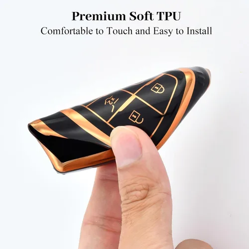 Miniatura 6 de Funda para llavero de Chevy, protección de funda de llave de TPU suave que se adapta a Chevy Suburban Tahoe Silverado 1500 GMC Yukon Sierra Buick