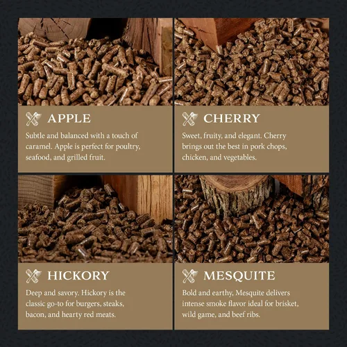 Miniatura 3 de Cutting Edge Firewood Briquetas de madera de manzano para barbacoa – Briquetas de ahumado de madera dura totalmente natural para parrillas