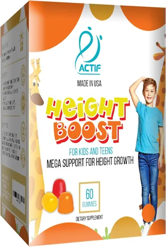 Miniatura 4 de Actif Height Boost Mega apoyo para el crecimiento de la altura con más de 10 factores, suplemento de altura para niños y adolescentes, 60 gomitas