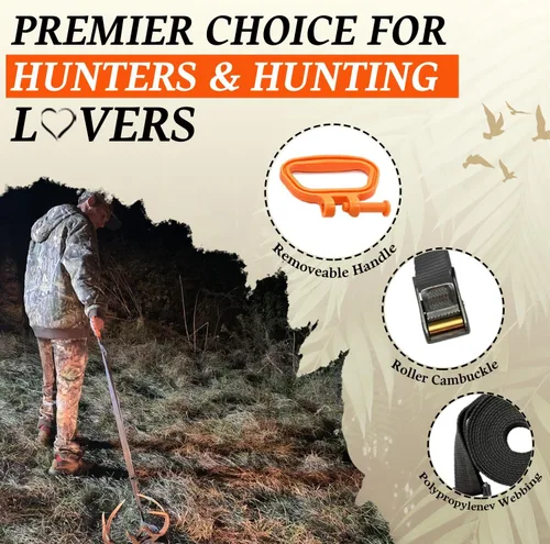 Miniatura 7 de MULTUS: Sportsman Deer Drag and Hunting Gear - Correa de amarre para tirar, accesorio de caza y equipo de caza para hombres